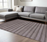 9' X 12' Rust And White Hand Loomed Area Rug - Homeroots - Flyclothing LLC