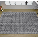 9' X 12' Dark Gery And Silver Ombre Hand Loomed Area Rug - Homeroots - Flyclothing LLC