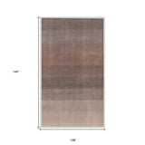 9' X 12' Violet Taupe And Brown Ombre Hand Loomed Area Rug - Homeroots - Flyclothing LLC