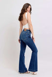 Judy Blue Full Size High Rise Flare Jeans with Pockets Plus Size - Trendsi - Flyclothing LLC