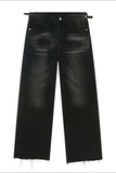 Raw Hem Straight Leg Jeans - Trendsi - Flyclothing LLC