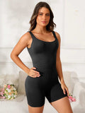 Scoop Neck Wide Strap Active Romper - Trendsi - Flyclothing LLC
