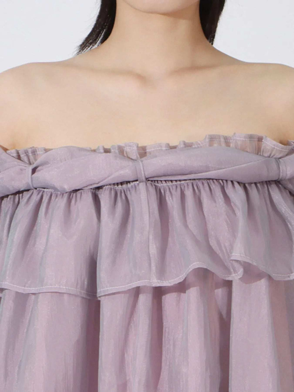 Ruffled Off-Shoulder Flounce Sleeve Blouse - Trendsi - Flyclothing LLC