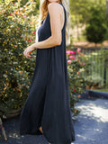 Full Size V-Neck Midi Tank Dress - Trendsi - Flyclothing LLC