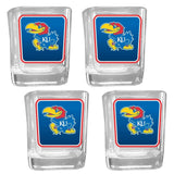 Kansas Jayhawks Team Shot Glass 4 pk - Kansas Jayhawks - Flyclothing LLC