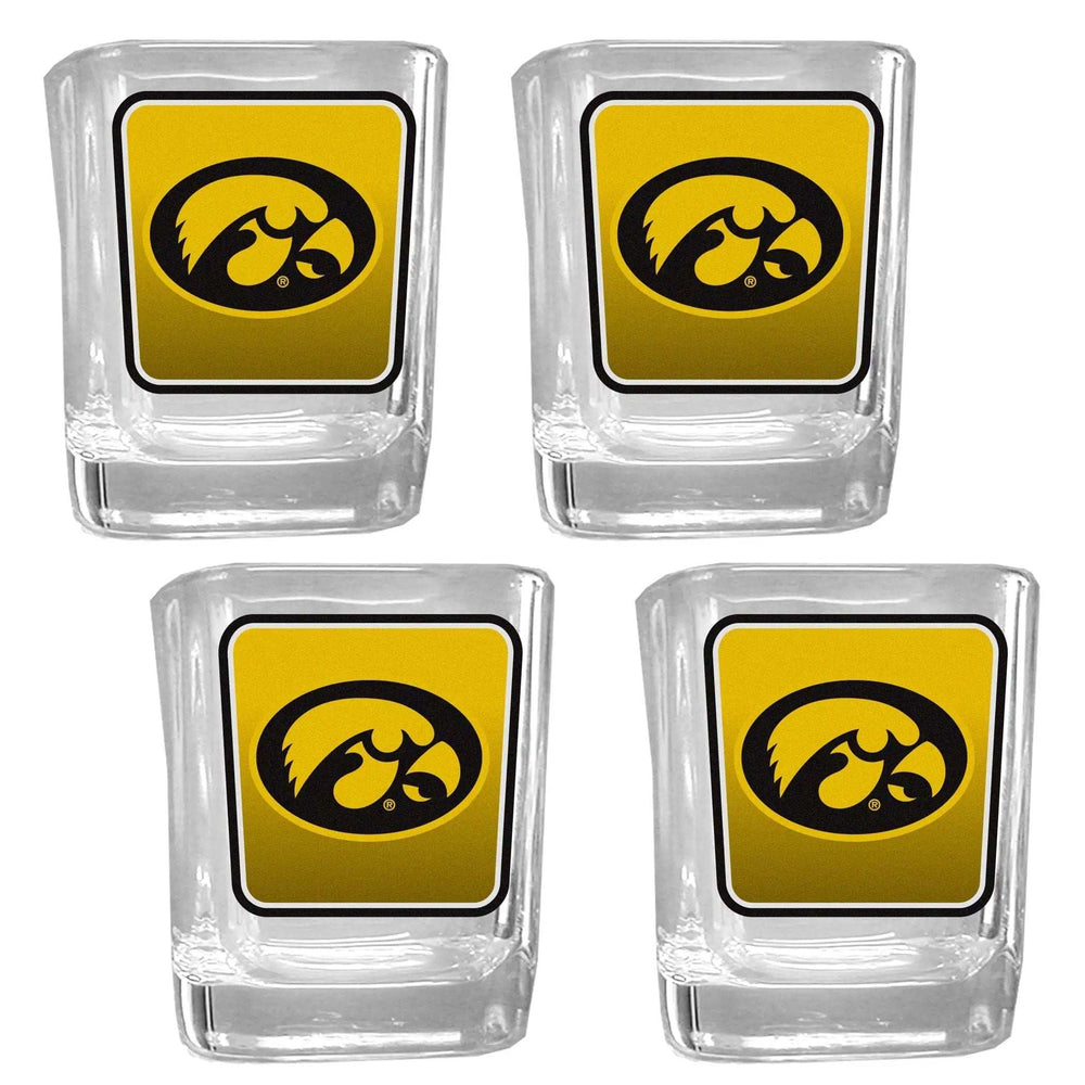 Iowa Hawkeyes Team Shot Glass 4 pk - Iowa Hawkeyes - Flyclothing LLC