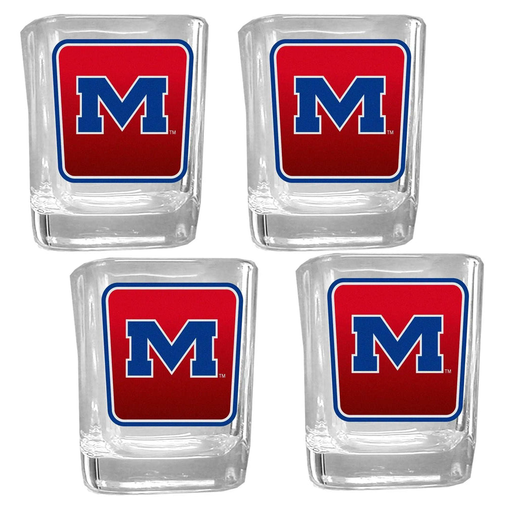 Mississippi Rebels Team Shot Glass 4 pk - Mississippi Rebels - Flyclothing LLC