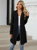 Open Front Long Sleeve Cardigan - Trendsi - Flyclothing LLC