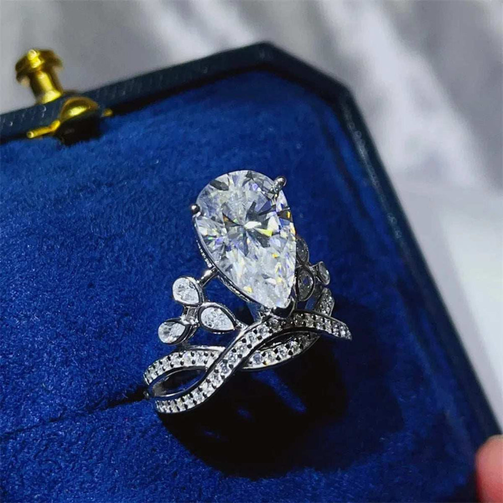 5 Carat Moissanite 925 Sterling Silver Ring - Trendsi - Flyclothing LLC