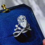 5 Carat Moissanite 925 Sterling Silver Ring - Trendsi - Flyclothing LLC