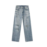 Distressed Wide Leg Jeans - Trendsi - Flyclothing LLC