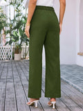 High Waist Wide Leg Pants - Trendsi - Flyclothing LLC