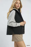 Umgee Quilted Embroidered Vest - Trendsi - Flyclothing LLC