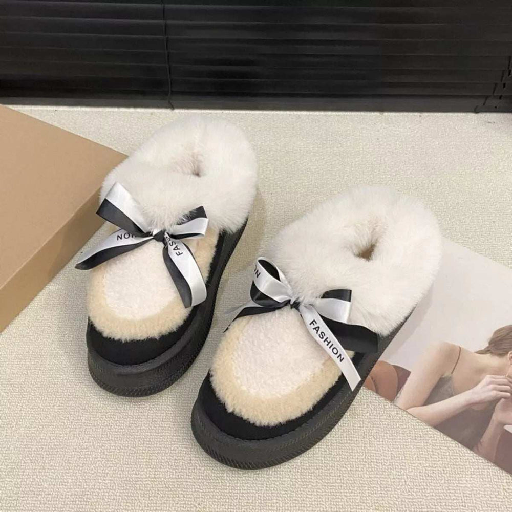 Round Toe Platform Boots - Trendsi - Flyclothing LLC