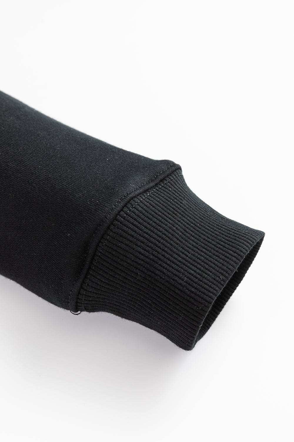 Solid Color Round Neck Long Sleeve Sweatshirt - Trendsi - Flyclothing LLC