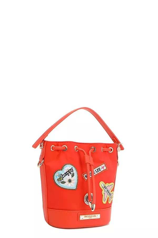 Nicole Lee USA Color Patch Bucket Bag - Trendsi - Flyclothing LLC