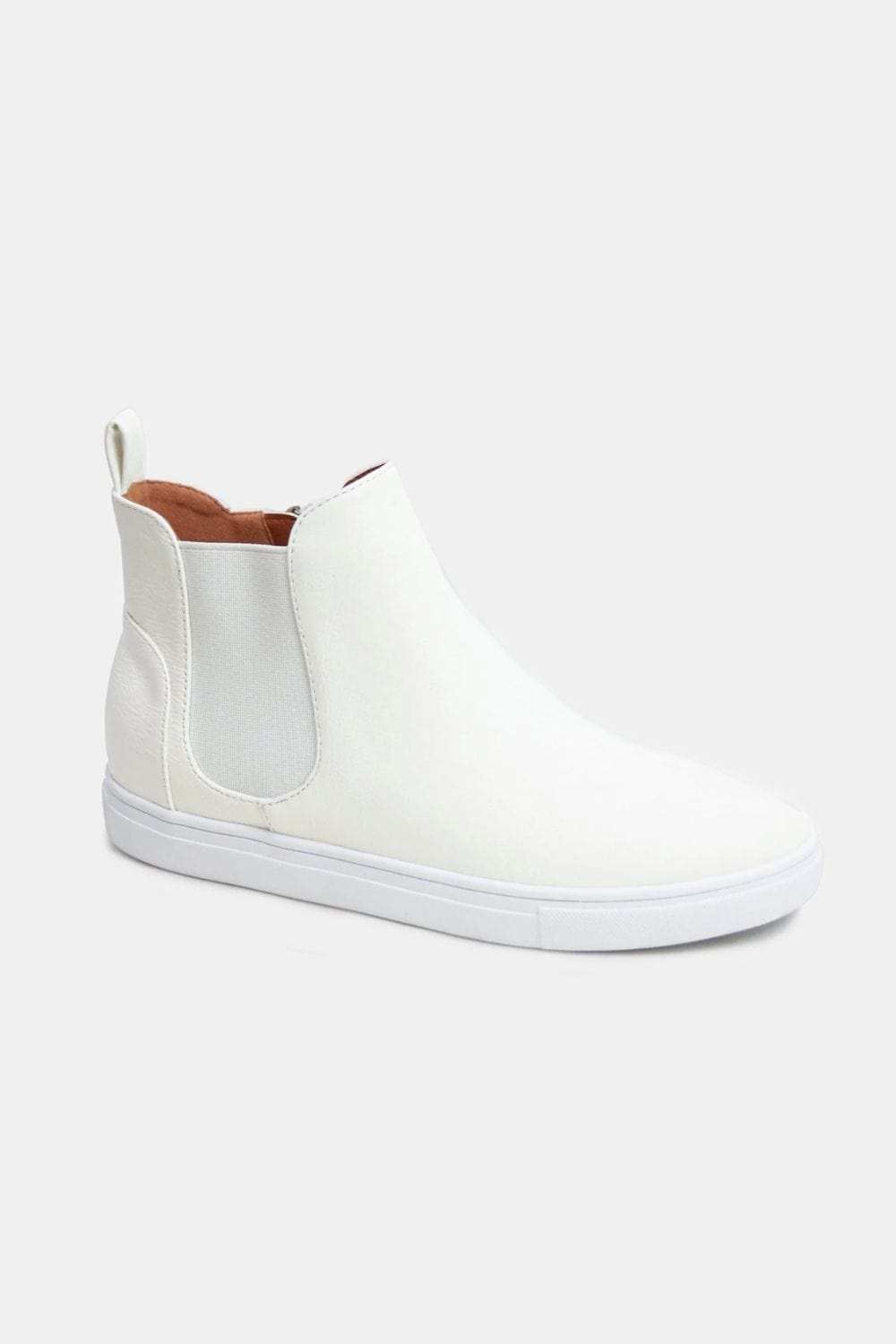 Beast Fashion Faux Suede Elastic Side Panel Sneakers - Trendsi - Flyclothing LLC