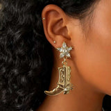 Western Style Boot Dangle Earrings - Trendsi - Flyclothing LLC