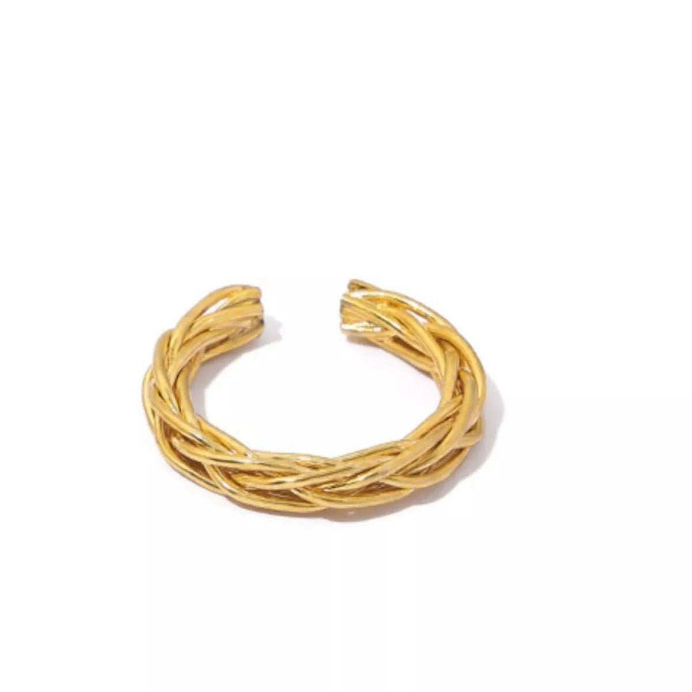 18K Gold-Plated Open Ring - Trendsi - Flyclothing LLC