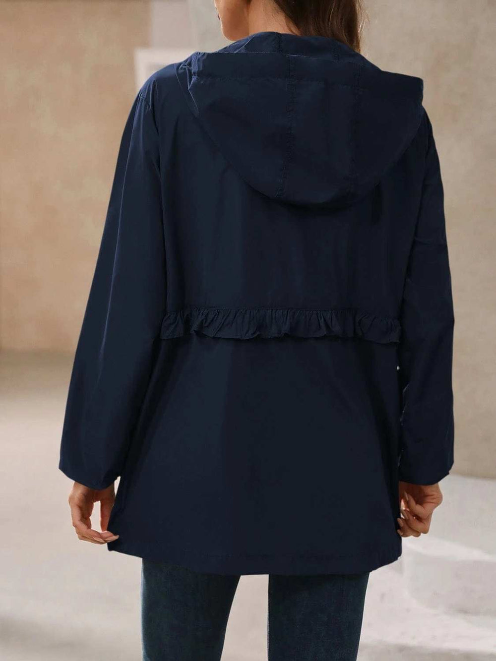 Ivy Lane Outdoor Waterproof Long Sleeve Hooded Windbreaker - Trendsi - Flyclothing LLC