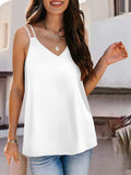 V-Neck Double Spaghetti Straps Cami - Trendsi - Flyclothing LLC
