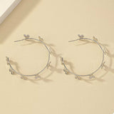 Butterfly Vine Hoop Earrings - Trendsi - Flyclothing LLC