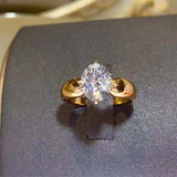 2 Carat Moissanite 925 Sterling Silver Ring - Trendsi - Flyclothing LLC