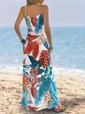 Printed Scoop Neck Maxi Cami Dress - Trendsi - Flyclothing LLC