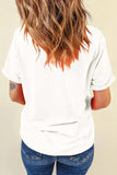 Letter Graphic Round Neck Short Sleeve T-Shirt - Trendsi - Flyclothing LLC