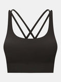Crisscross Scoop Neck Active Tank - Trendsi - Flyclothing LLC