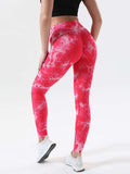 Tie-Dye High Waist Active Leggings - Trendsi - Flyclothing LLC