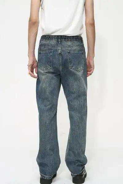 Mid Rise Jeans with Pockets - Trendsi - Flyclothing LLC