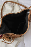 Suede Fringe Adjustable Strap Shoulder Bag - Trendsi - Flyclothing LLC