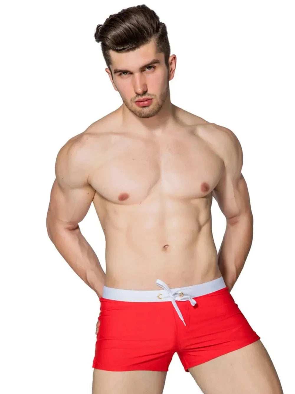 Men's Drawstring Swim Shorts - Trendsi - Flyclothing LLC