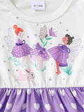 3-Piece Children's Printed Ruffle Sleeve Baby Dress - Trendsi - Flyclothing LLC