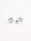 925 Sterling Silver Inlaid Zircon Heart Earrings - Trendsi - Flyclothing LLC