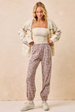BiBi Side Lines Leopard Track Pants - Trendsi - Flyclothing LLC