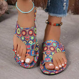 Toe Loop Flats Sandals - Trendsi - Flyclothing LLC