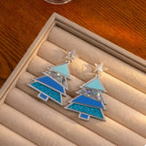 Christmas Tree Dangle Earrings - Trendsi - Flyclothing LLC
