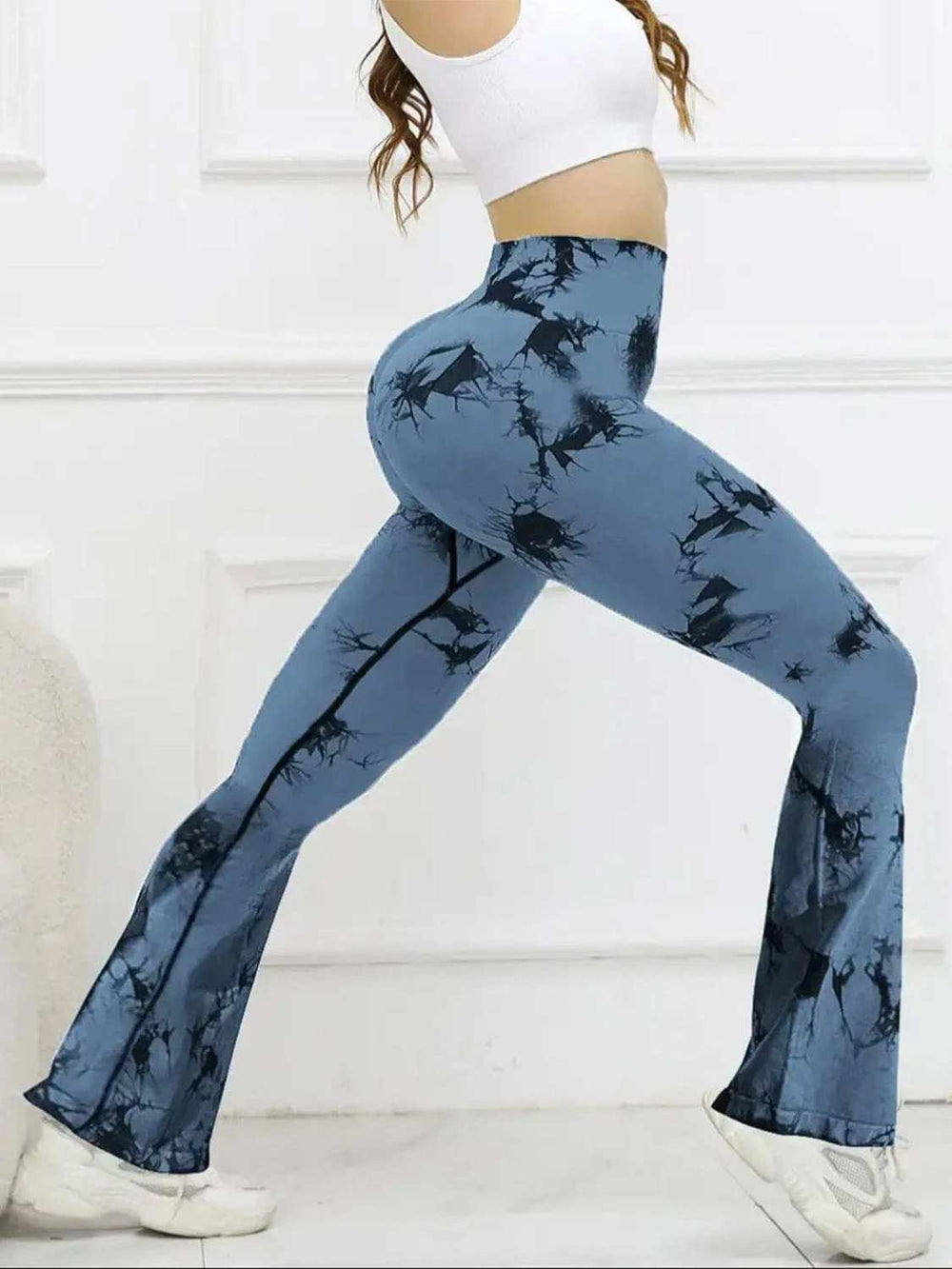Tie-Dye High Waist Active Leggings - Trendsi - Flyclothing LLC