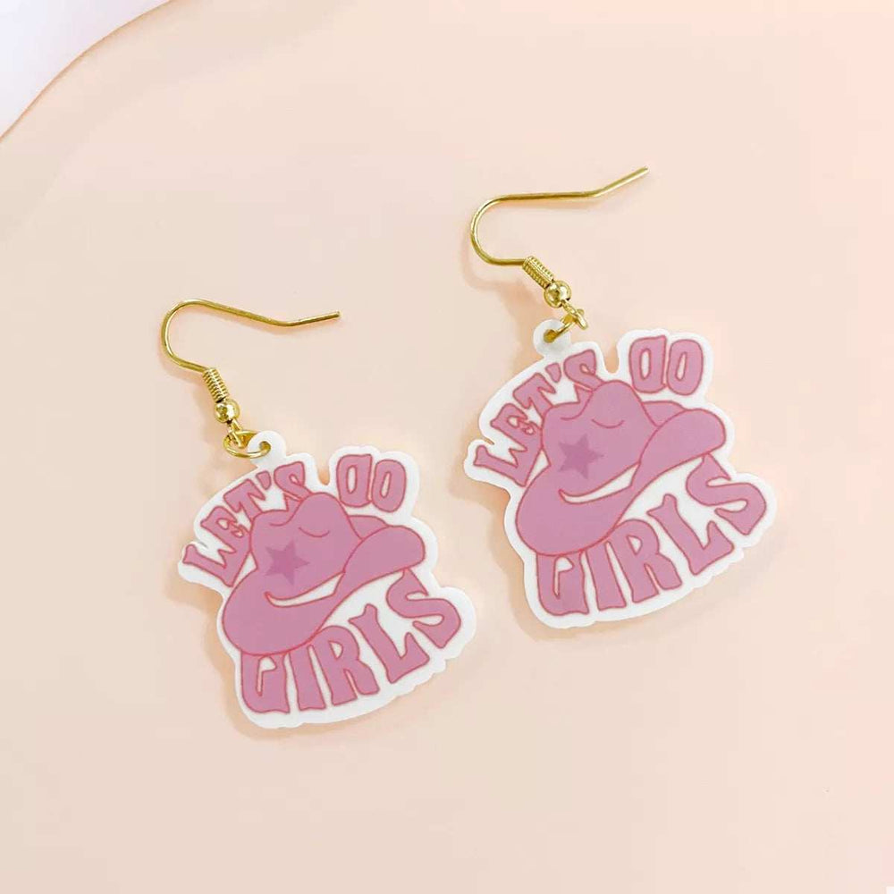 Cowgirl Hat Dangle Earrings - Trendsi - Flyclothing LLC