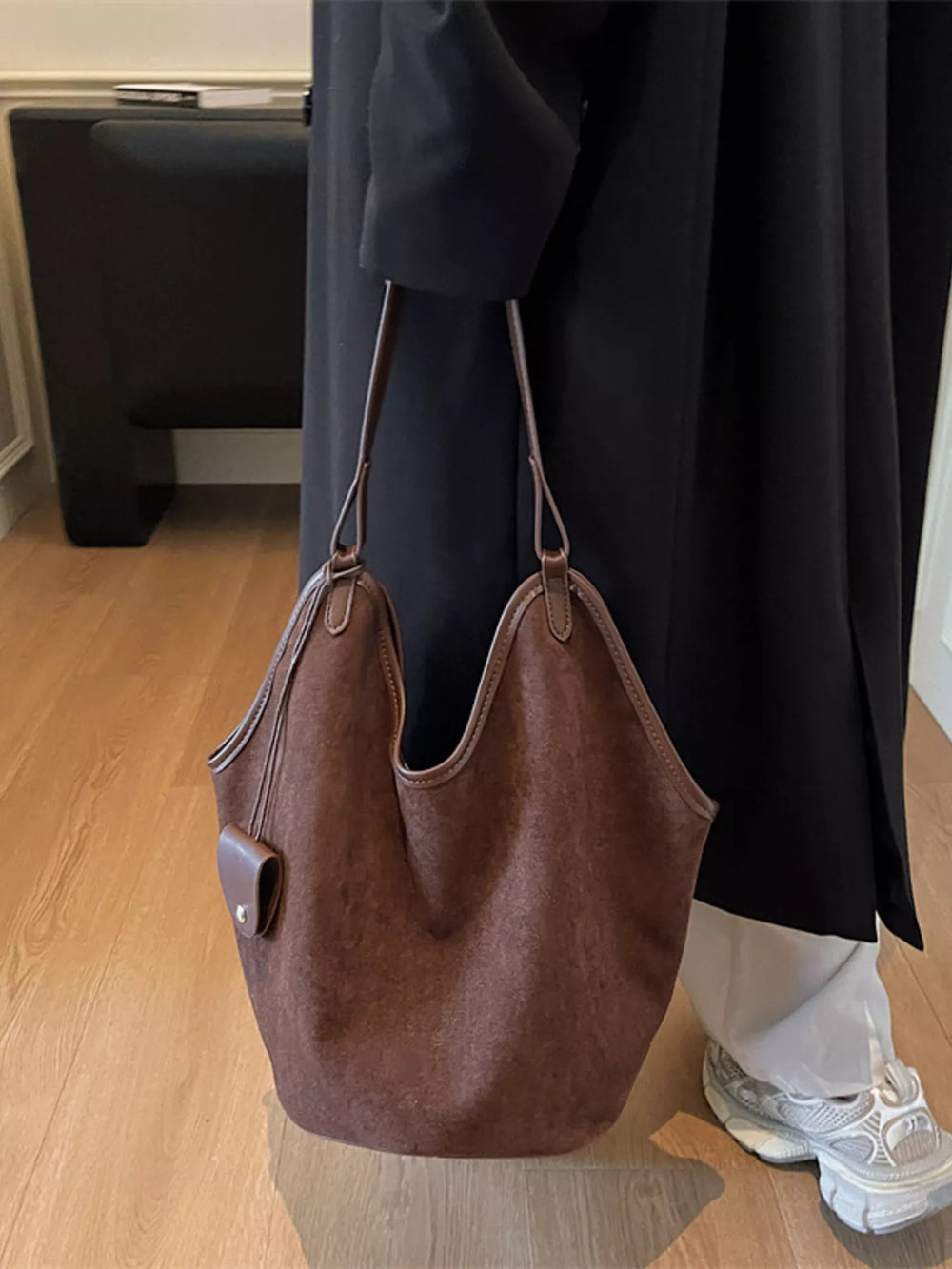 Solid Color Tote Bag - Trendsi - Flyclothing LLC