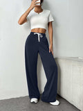 Drawstring Wide Leg Pants with Pockets - Trendsi - Flyclothing LLC