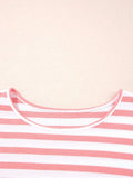 Striped Long Sleeve Ribbed Blouse - Trendsi - Flyclothing LLC