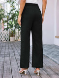 High Waist Wide Leg Pants - Trendsi - Flyclothing LLC