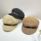 Straw Woven Buckle Hat - Trendsi - Flyclothing LLC