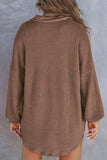 Half Button Long Sleeve Sweatshirt - Trendsi - Flyclothing LLC
