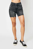 Judy Blue Full Size High Waist Tummy Control Denim Shorts - Trendsi - Flyclothing LLC