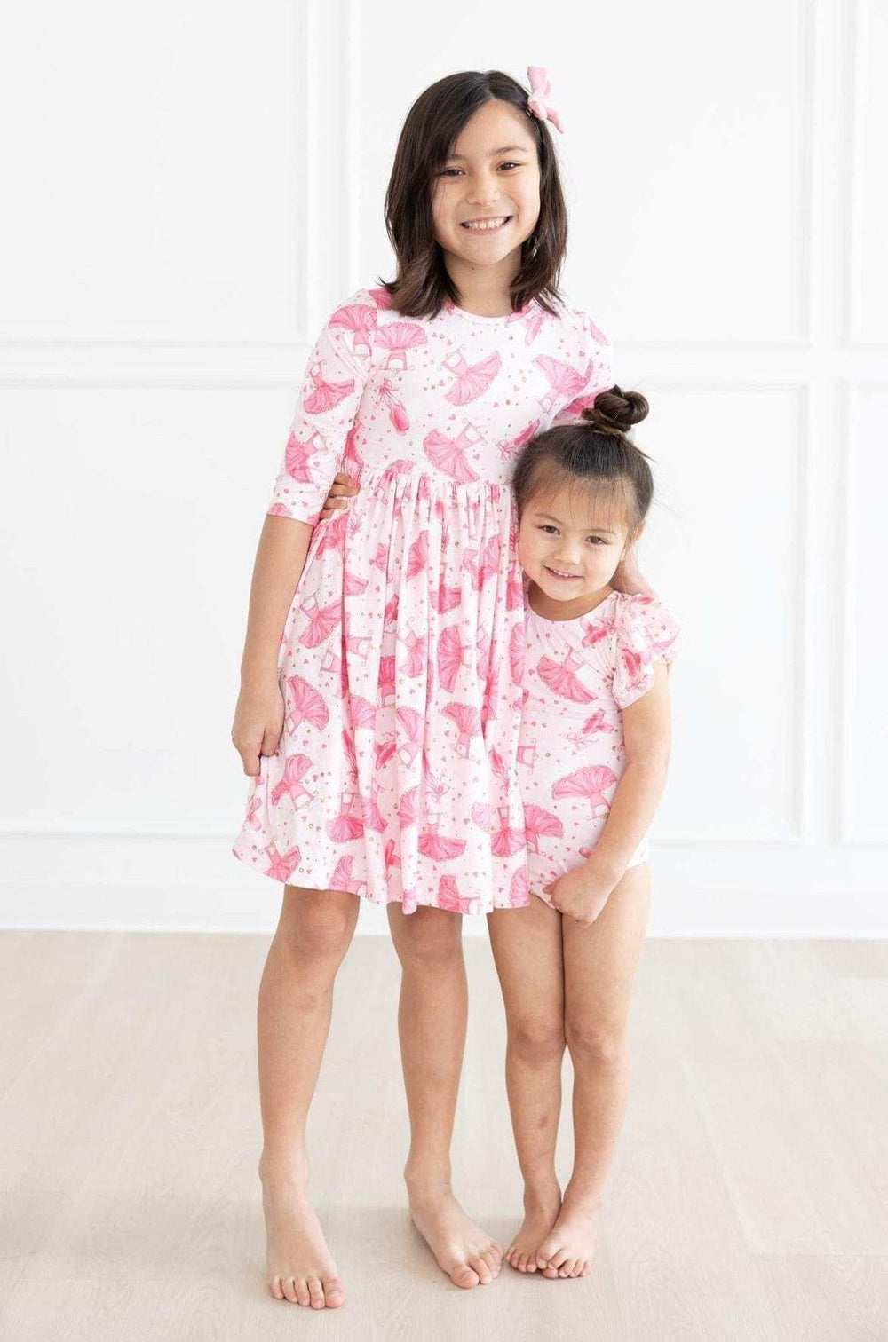 Pirouette 3/4 Sleeve Pocket Twirl Dress - Mila & Rose ® - Flyclothing LLC