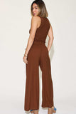 Basic Bae Full Size Ribbed Tank and Wide Leg Pants Set - Trendsi - Flyclothing LLC
